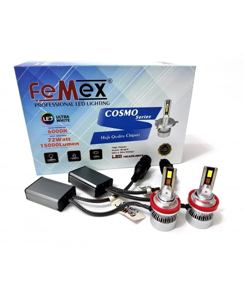 FEMEX BMW 7 Serisi F01 2008-2011 SİS FAR LED AMPUL H8 COSMO MİNİ ürün görseli 1