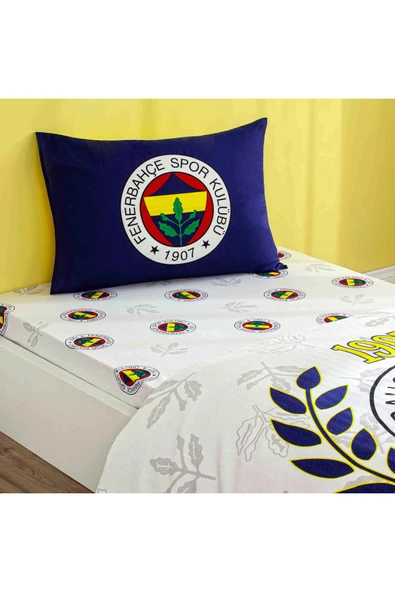 Lisanslı Fenerbahçe Palamut Pamuk Tek Kişilik Pike Takımı ürün görseli 1