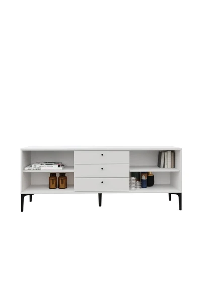 VENATTO Trio White Konsol(%100mdf) BEYAZ - Resim 2
