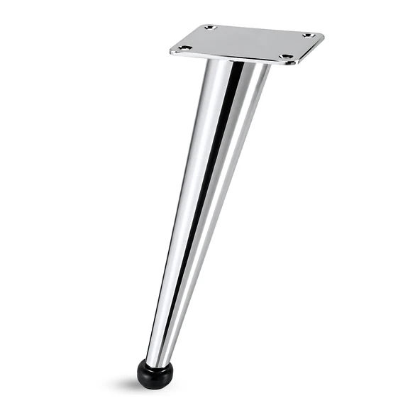 Omaks (1 Adet) 20 cm Metal Krom Dereceli Mobilya Sehpa Kanepe Ayağı Montaj Vidaları Dahil Ayak ürün görseli 1