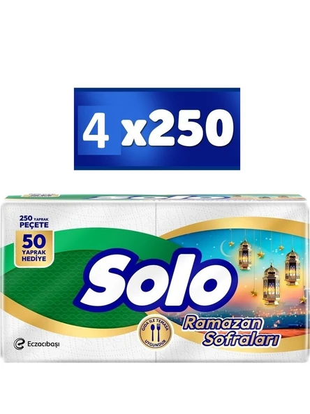 Solo Süper Peçete 250 Li x 4 Paket ürün görseli 1
