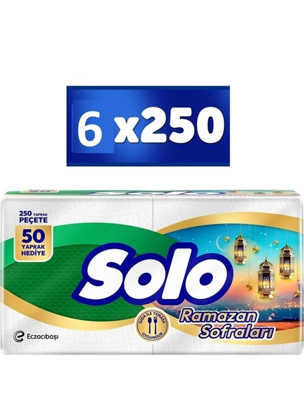 Solo Süper Peçete 250 Li x 6 Paket ürün görseli 1