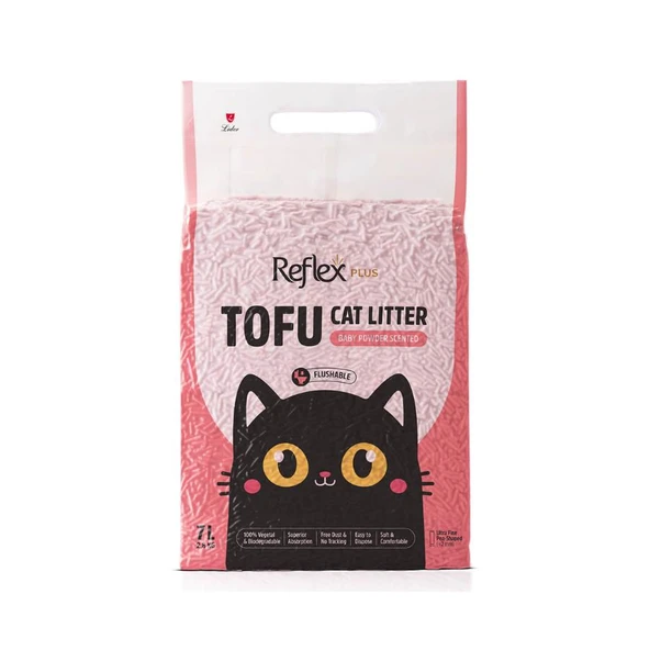 Reflex Plus Tofu Bebek Pudra Kokulu Kedi Kumu 7 Lt ürün görseli 1