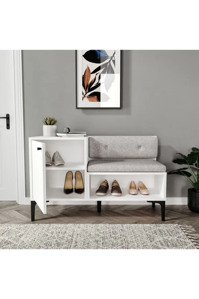 VENATTO Focus Ayakkabılık(%100MDF) BEYAZ - Resim 5