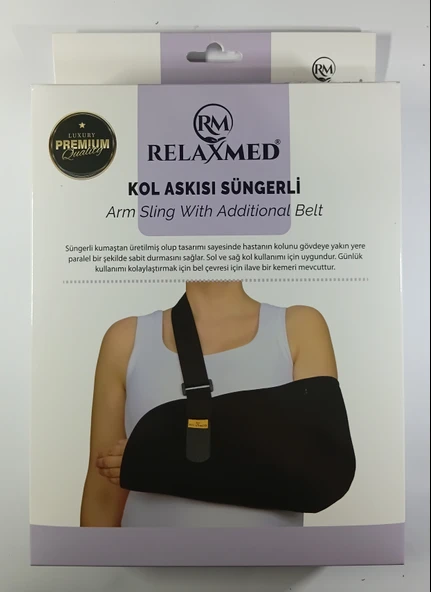 Süngerli Kol Askısı  Bel Kemerli Omuz Sabitleyici ve Ameliyat Sonrası Kol Destek Bandajı ürün görseli 1