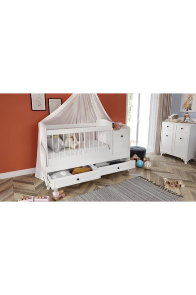 VENATTO Selena Şifonyer (%100MDF) SOFT BEYAZ - Resim 3