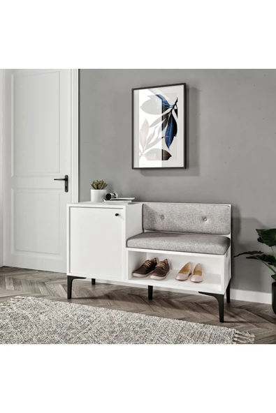 VENATTO Focus Ayakkabılık(%100MDF) BEYAZ - Resim 2