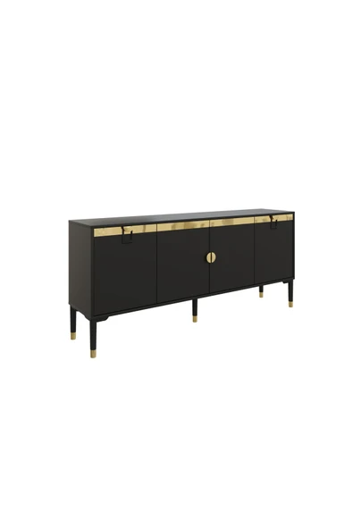 VENATTO Loft Konsol Mdf siyah ürün görseli 1