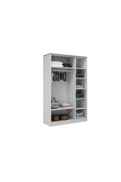 VENATTO Smart 3 Kapılı Dolap(%100MDF) BEYAZ - Resim 5