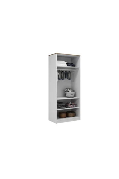 VENATTO Smart 2 Kapılı Dolap(%100MDF) BEYAZ - Resim 3