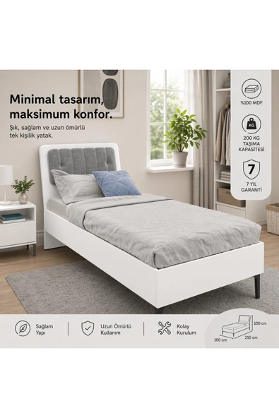 VENATTO Trio White Karyola(%100mdf) MAT BEYAZ ürün görseli 1
