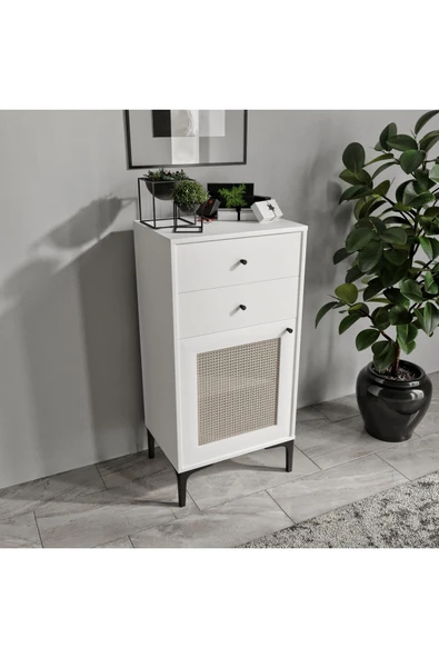 VENATTO Trio Şifonyer(%100MDF) BEYAZ - Resim 5