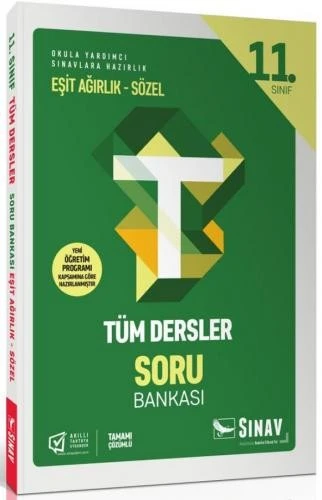 11. Sınıf Tüm Dersler Eşit Ağırlık Sözel Soru Bankası Sınav Yayınları ürün görseli 1