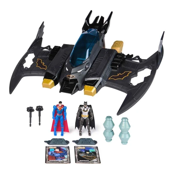 2in1 DC Metal Force Dönüşebilen Batwing Oyun Seti - 2 Figürlü Dev Set ürün görseli 1