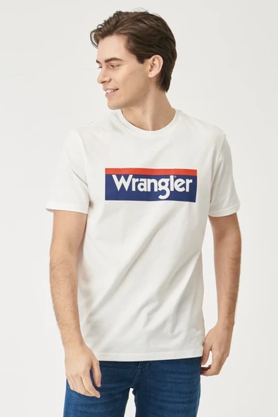 Wrangler Minimalist Erkek T-Shirt - Kısa Kol - Regular Fit - Günlük ürün görseli 1