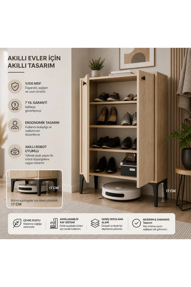 VENATTO Paris Ayakkabılık(%100mdf) MEŞE ürün görseli 1