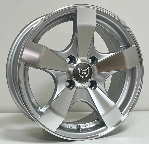 6X14 TORK-347 4X100 ET35 73.1 SILVER MACHINED ürün görseli 1