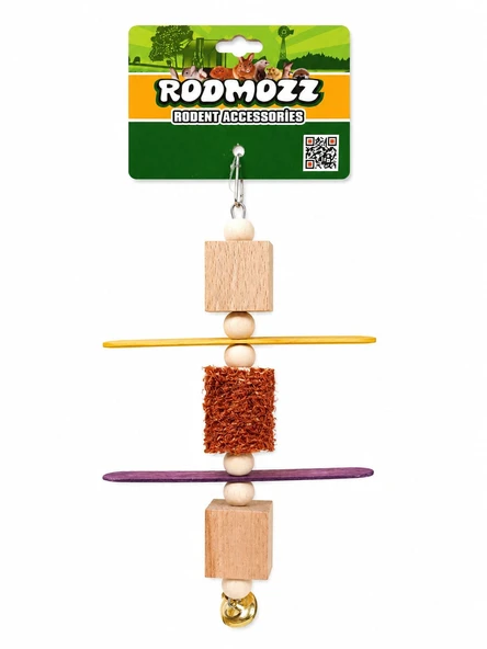 Rodmozz Premium Mısır Koçanlı Tahta Çubuklu Kemirgen Oyuncağı ürün görseli 1