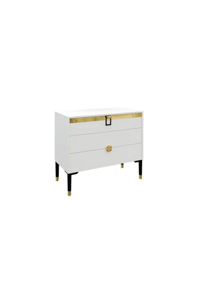 VENATTO LOFT DEKORATİF ŞİFONYER(%100MDF) BEYAZ ürün görseli 1