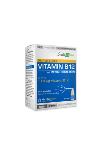 Suda Vitamin B12 Dil Altı Spreyi 10 ml ürün görseli 1