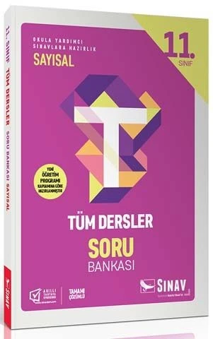 11. Sınıf Tüm Dersler Sayısal Soru Bankası Sınav Dergisi Yayınları ürün görseli 1