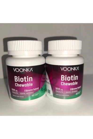 Biotin Chewable 60 Tablet Saçımı ve Tırnaklarımı Önemsiyorum 2'li Kofre Set ürün görseli 1