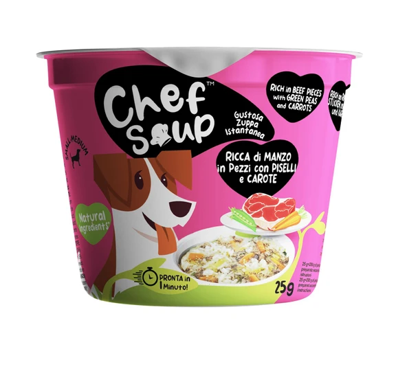 Chef Soup Dana Eti, Bezelye Ve Havuçlu Hazır Köpek Çorbası 25 Gr ürün görseli 1