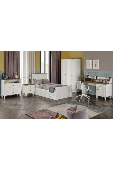 VENATTO Smart Şifonyer (%100MDF) BEYAZ - Resim 3