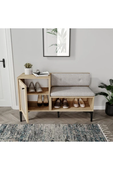 VENATTO Trio Ayakkabılık(%100MDF) MEŞE - Resim 3