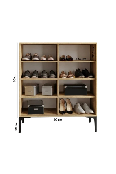 VENATTO Trio Kare Konsol(%100MDF) MEŞE - Resim 3