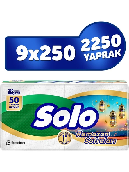 Solo Süper Peçete 250 Li x 9 Paket ürün görseli 1