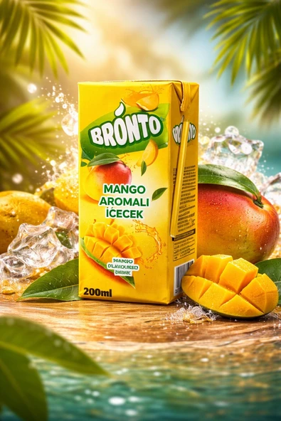 Bronto Mango Aromalı İçecek 200 Ml X27 Adet - Resim 2