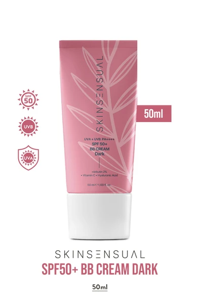 BB Krem Dark 50ml| 50 Spf Uva/Uvb Pa++++ | Leke Oluşumunu Önlemeye Yardımcı, Aydınlık ve Canlılık ürün görseli 1