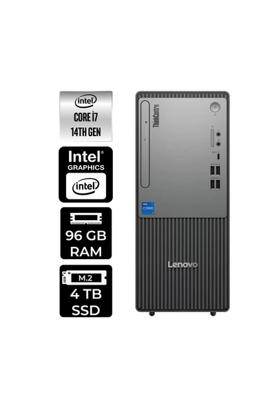 LENOVO ThinkCentre Neo 50T G5 i7 14700 96GB 4TB SSD W11H Masaüstü Bilgisayar & PER4 USB Bellek ürün görseli 1
