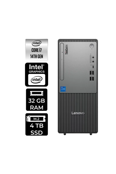 LENOVO ThinkCentre Neo 50T G5 i7 14700 32GB 4TB SSD W11P Masaüstü Bilgisayar & PER4 USB Bellek ürün görseli 1