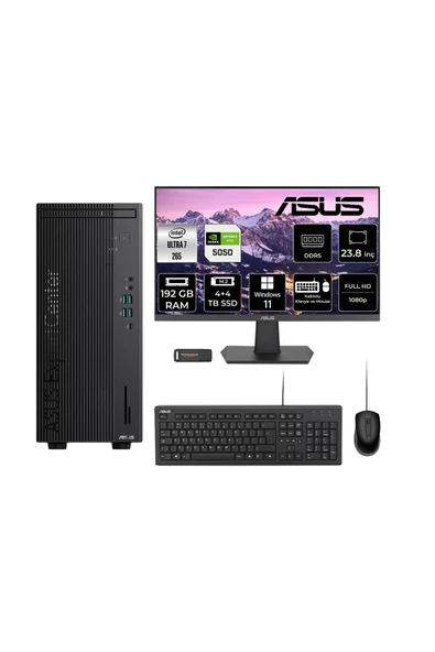 ASUS ExpertCenter B900 Ultra 7 265 192GB 4TB+4TB SSD RTX5050/8GB 23.8" W11H Masaüstü Bilgisayar ürün görseli 1