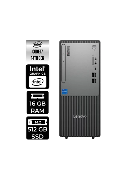 LENOVO ThinkCentre Neo 50T G5 i7 14700 16GB 512GB SSD W11P Masaüstü Bilgisayar & PER4 USB Bellek ürün görseli 1