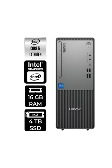 LENOVO ThinkCentre Neo 50T G5 i7 14700 16GB 4TB SSD W11H Masaüstü Bilgisayar & PER4 USB Bellek ürün görseli 1