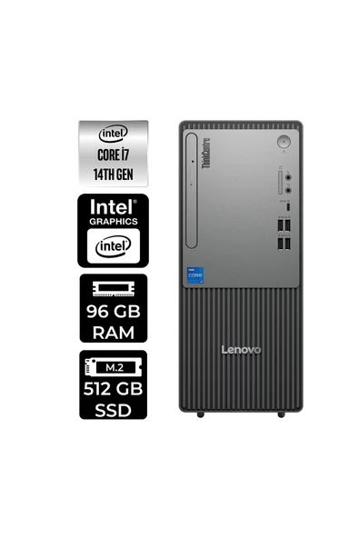 LENOVO ThinkCentre Neo 50T G5 i7 14700 96GB 512GB SSD W11P Masaüstü Bilgisayar & PER4 USB Bellek ürün görseli 1