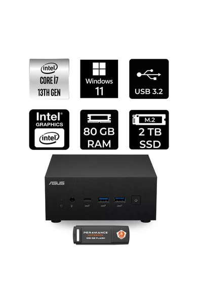 ASUS ExpertCenter PN64 i7 13700H 80GB 2TB SSD W11H Mini Masaüstü Bilgisayar ürün görseli 1