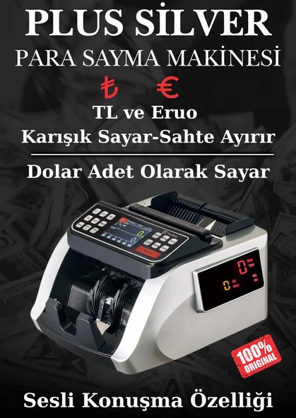 PLUS SİLVER PARA SAYMA MAKİNESİ ürün görseli 1