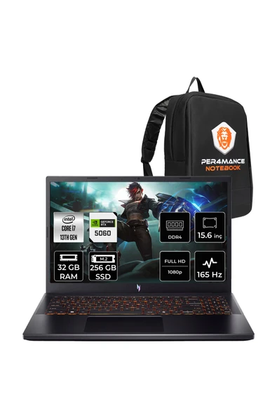 ACER Nitro V15 i7 13620H 32GB 256GB SSD RTX5060/8GB 15.6" FHD 165Hz FDOS Gaming Laptop ürün görseli 1