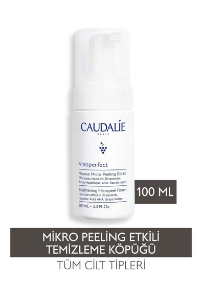 Caudalie Vinoperfect Işıltı Verici Mikro Peeling Temizleme Köpüğü 100 ml ürün görseli 1