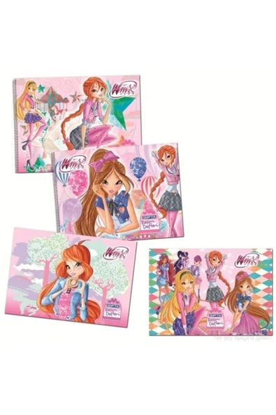 Gıpta 15 Yaprak 17x24 Winx Spiralli Resim Defteri ürün görseli 1