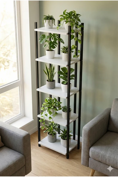 Retodesign ZEN 5 KATLI BEYAZ KİTAPLIK 6005B BEYAZ ürün görseli 1