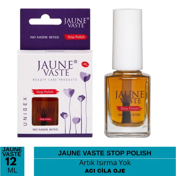 Jaune Vaste Aci Cila Oje Stop Polish 12 ml - Resim 2