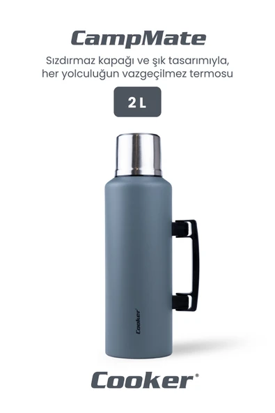 Cooker CampMate 2 Litre Paslanmaz Çelik Termos ürün görseli 1