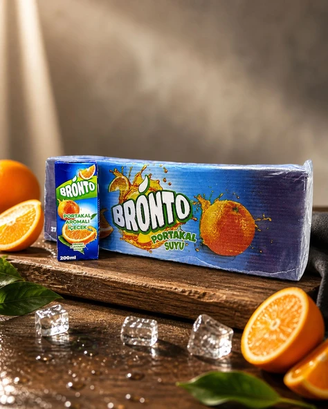 BRONTO PORTAKAL AROMALI İÇECEK 200 ML X27 ADET ürün görseli 1