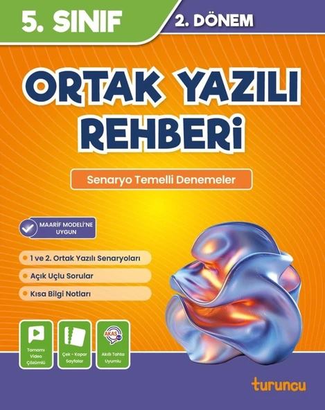 5. Sınıf 2. Dönem Ortak Yazılı Rehberi Tudem Yayınları ürün görseli 1