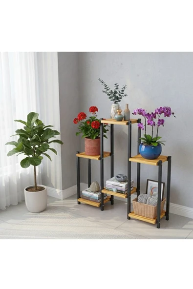 Retodesign LOTUS ÇAM ÇİÇEK RAFI , ÇİÇEK STANDI, SAKSILIK 1905A ATLANTİK ÇAM ürün görseli 1